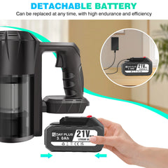 DayPlus Cordless Vacuum Cleaner Powerful Suction For Home