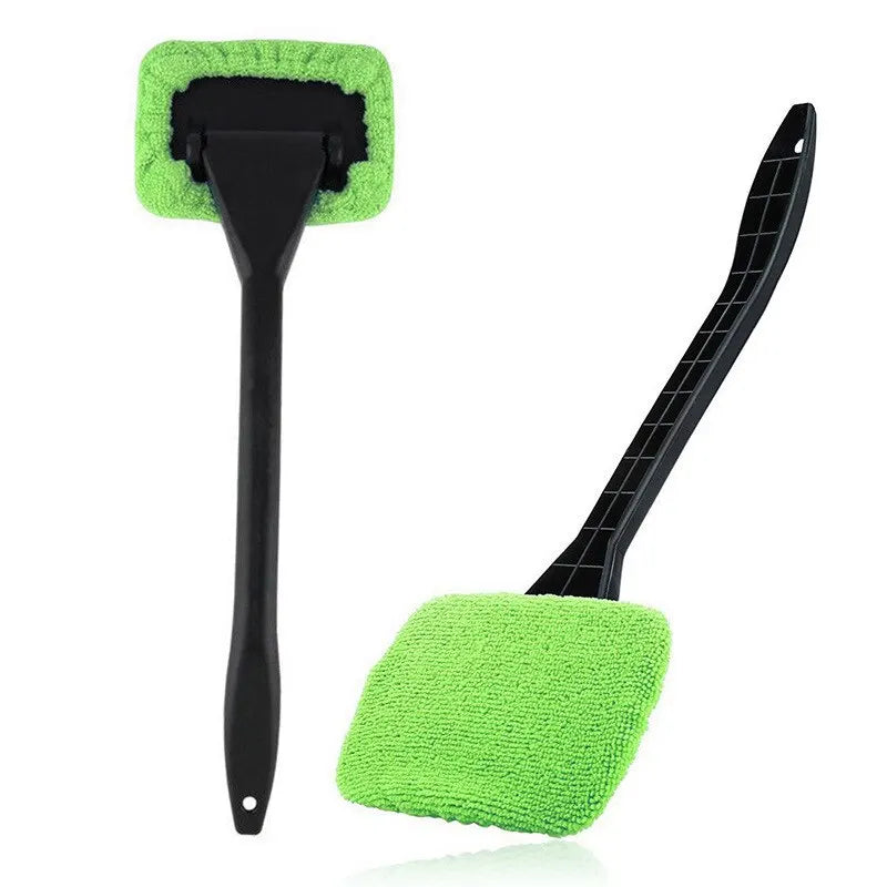 Eliteridegear windshield wash tool and window cleaning brush kit with long handle for car interior and exterior cleaning.