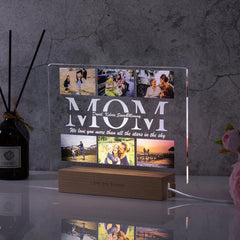 Custom Photo Text 3D Acrylic Lamp For Mom Dad Gift