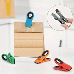 2/4/6Pcs Magnetic Reusable Bag Clips By Zapcart For Kitchen And Busy Homes Airtight Seal Keeps Snacks Fresh