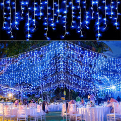 LSDM Outdoor Christmas Curtain LED Lights 5m 0.4-0.6m Home
