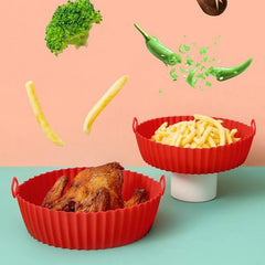 Zapcart Choice Air Fryer Silicone Liners Nonstick Reusable For Home Cooks Easy Cleanup Crispier Results
