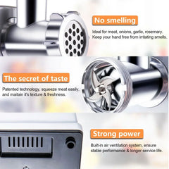 XMSJ Stainless Steel Electric Meat Grinder 700W For Home Use