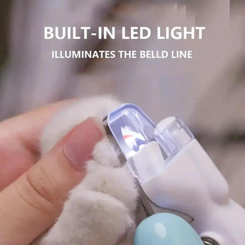 🐾 Professional Pet Nail Clippers with LED Light