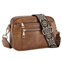Retro Classic Women’s Crossbody Square Shoulder Bag by Adistore, with a stylish square design and adjustable strap.