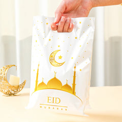 QIFUCN Eid Mubarak Gift Bags Plastic Treat Muslim Ramadan