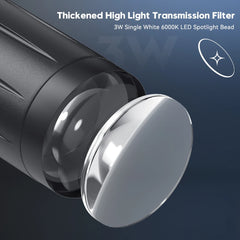 Somspot White LED Pinspot Lights 4 Pack For DJ Bar Club