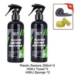 Eliteridegear 300ML car plastic and leather restorer liquid, versatile restore solution for car interior surfaces.