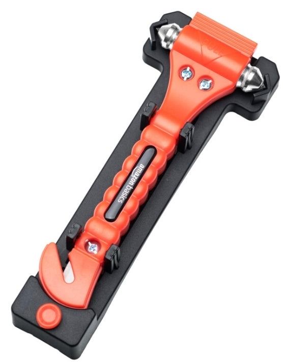 Eliteridegear Amazon Basics emergency seat belt cutter and window hammer 2-pack, compact safety tools for vehicle emergencies