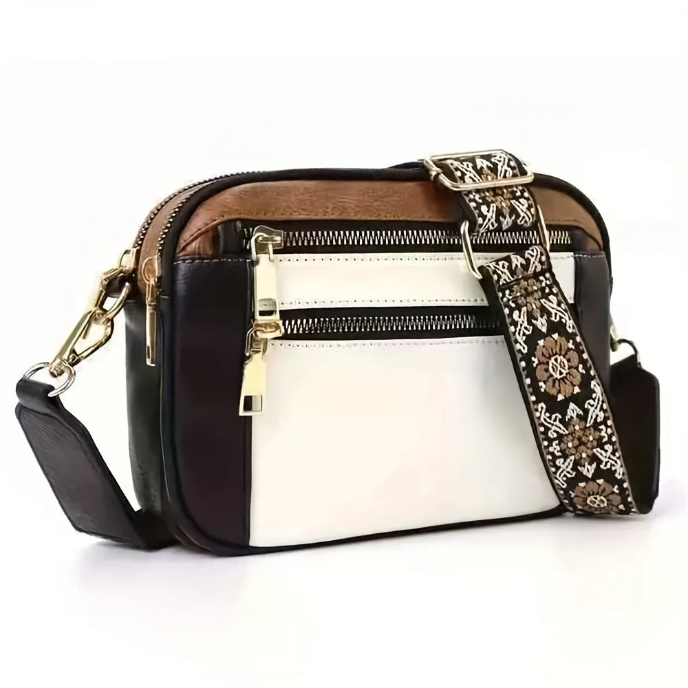 Retro Classic Adistore women's crossbody shoulder bag with a square shape and vintage-inspired design, shown in the image.