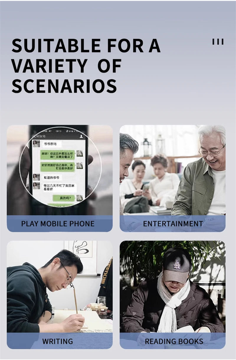 Men Square Anti Blue Light Computer Reading Glasses Frame Elderly Presbyopia Eyeglasses Spectacles +0.5+0.75+1.25+1.75+2.25+2.75