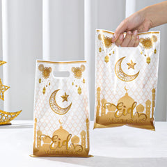 QIFUCN Eid Mubarak Gift Bags Plastic Treat Muslim Ramadan