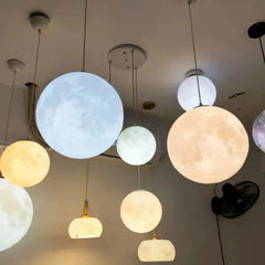 GEW Nordic LED Moon Pendant Light For Dining Room Kitchen
