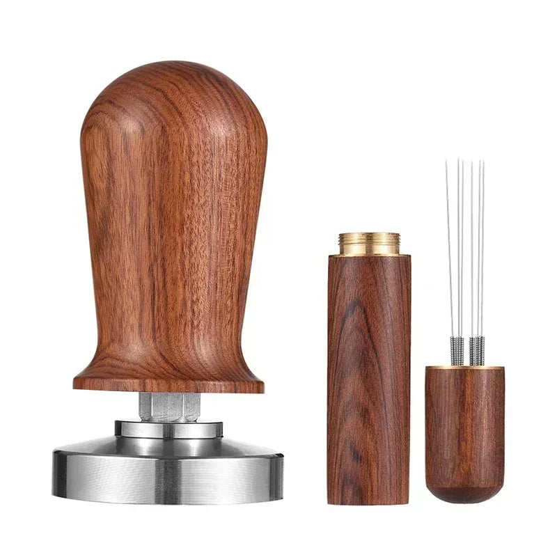 Stainless steel coffee tamper spring from Adistore, designed for espresso tamping, with a sleek, durable construction.