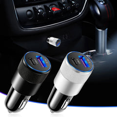 Eliteridegear multifunctional car charger with multiple USB ports, compact design, and stable charging for smartphones and devices