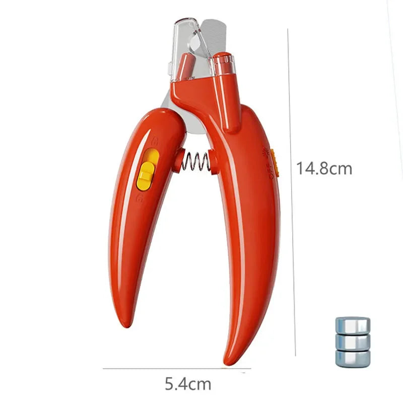 🐾 Professional Pet Nail Clippers with LED Light