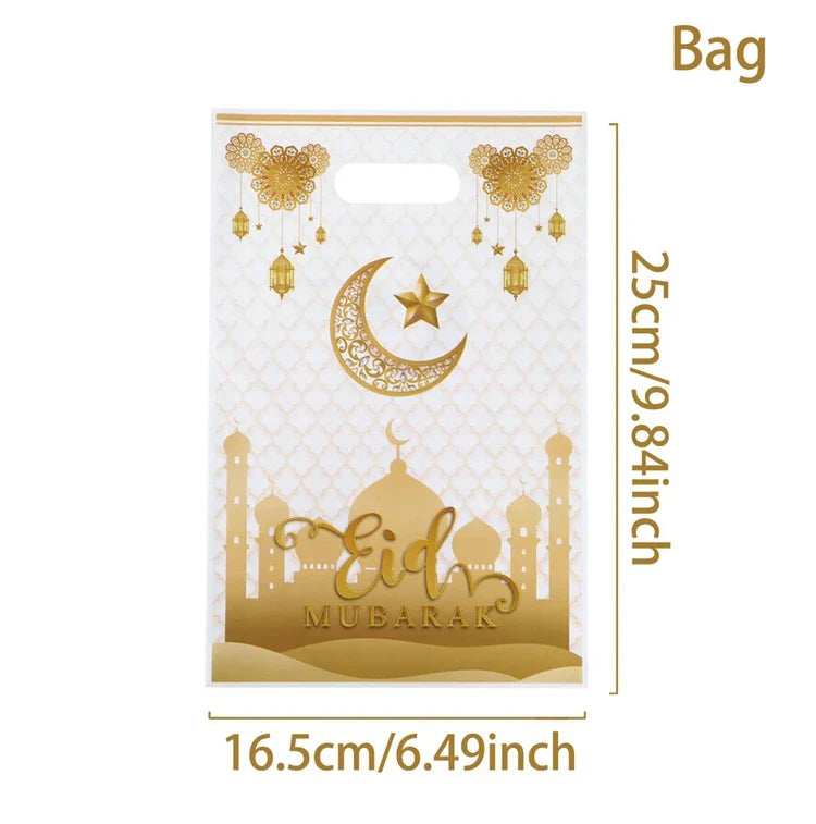 FENGRISECN Eid Mubarak Candy Bags Muslim Ramadan Gift Pack
