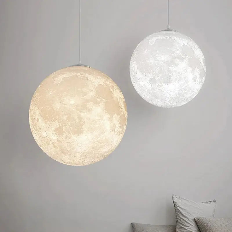 GEW Nordic LED Moon Pendant Light For Dining Room Kitchen