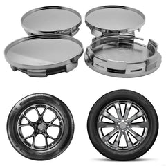 Car Wheel Hub Center Caps with 68mm Diamter Anti Falling Car Wheel Hub Center Caps 3 Color 4pcs for Most Vehicles