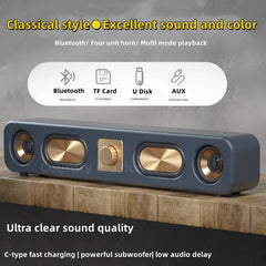 Honoursacy Portable Bluetooth Soundbar For TV And PC