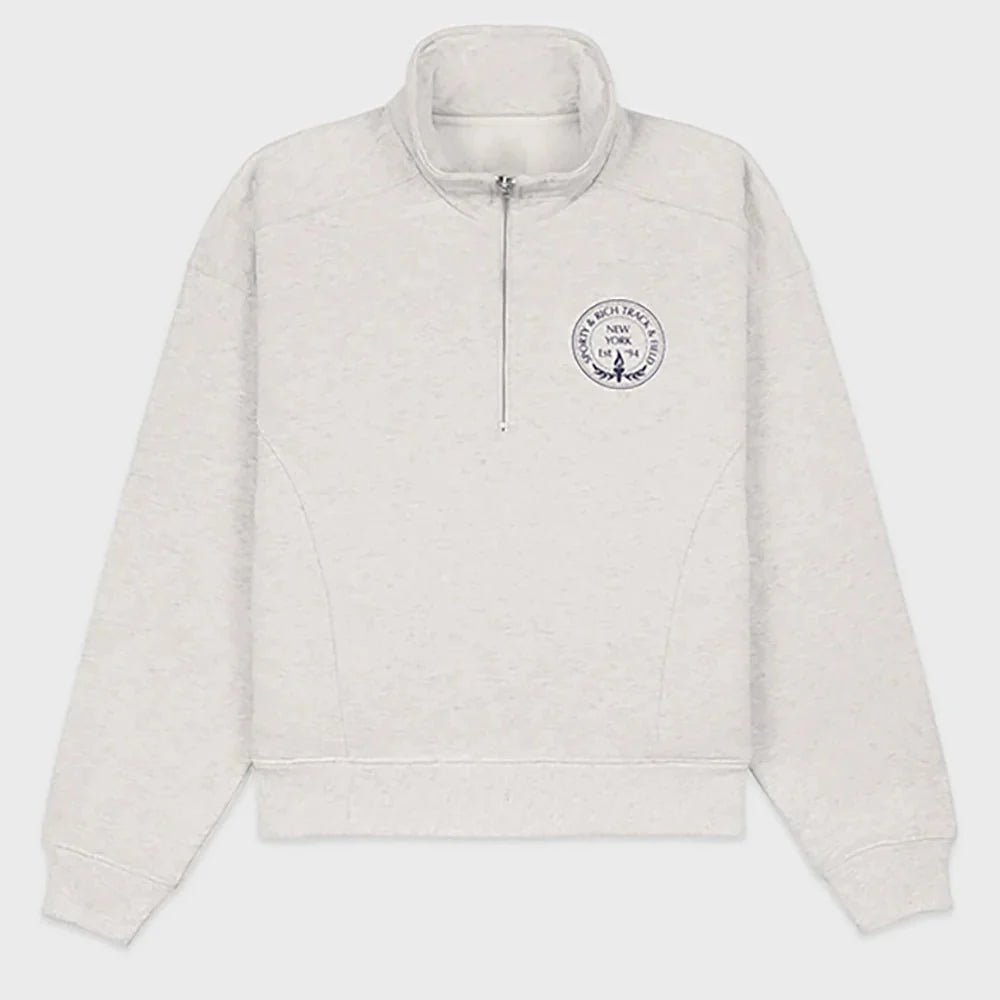 Adistore ZESSAM Club graphic women's long sleeve sweatshirt with collar, stylish casual sweatshirt with bold print design.