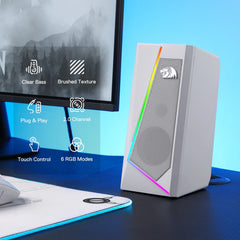 Redragon GS520 RGB Desktop Speakers For PC Gamers Sound