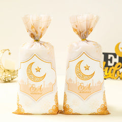 Eid Mubarak Gift Cookie Bags With Straps for Ramadan Decor