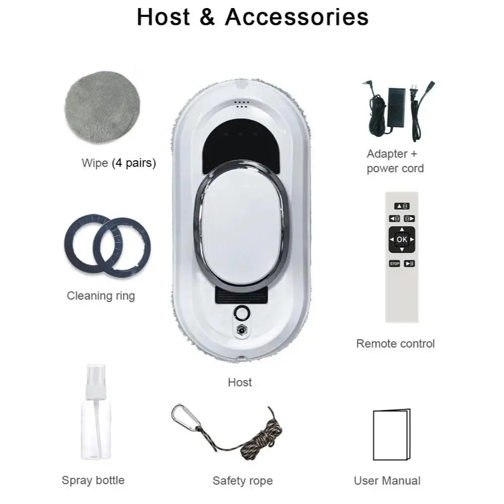 Tingbai Smart Window Cleaning Robot Remote Cleaner Home