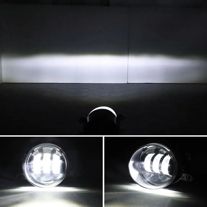 Eliteridegear 3-inch LED fog light with 30W white flat driving beam, off-road driving lamp with 6000K color temperature.
