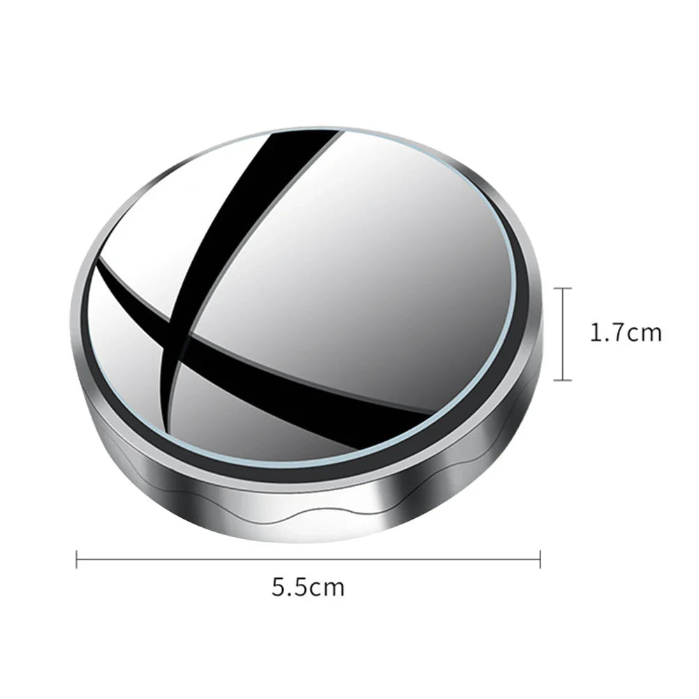 Round Eliteridegear car blind spot rear view mirrors with 360° rotation, wide-angle, set of 2 for improved side and rear visibility