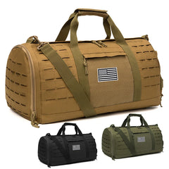 Eliteridegear QT&QY 40L sports gym duffel bag with multiple compartments, tactical design, ideal for travel, fitness, and sports activities.
