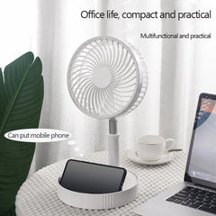 Haoyunma Camping Telescopic Portable USB Folding Fan Remote