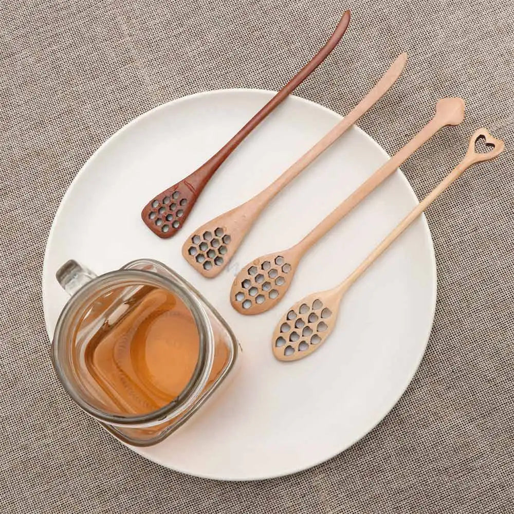 LINSBAYWUC Black Walnut Wooden Spoon Heatproof Japan Style For Home Cooks Premium Quality