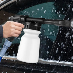 Eliteridegear 1L foam cannon for garden hose, handheld pressurized soap foam sprayer with adjustable nozzle for cleaning.