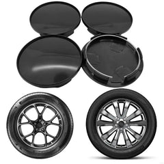 Car Wheel Hub Center Caps with 68mm Diamter Anti Falling Car Wheel Hub Center Caps 3 Color 4pcs for Most Vehicles