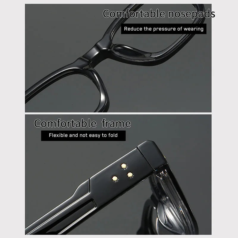 Men Square Anti Blue Light Computer Reading Glasses Frame Elderly Presbyopia Eyeglasses Spectacles +0.5+0.75+1.25+1.75+2.25+2.75