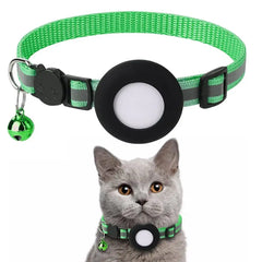 Anti Lost Cat Collar For AirTag GPS Tracker Reflective Bell