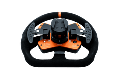 Black Simucube Tahko GT-21 Wireless Steering Wheel by Trak Racer UK with textured grip and control buttons.