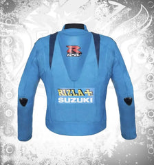 Suzuki Rizla Motorcycle Racing Leather Jacket