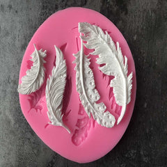 Feather Sugar Silicone Mold Fondant Mold Cake Decorating Tools, Feather Sugar Shape
