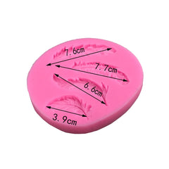 Feather Sugar Silicone Mold Fondant Mold Cake Decorating Tools, Feather Sugar Shape