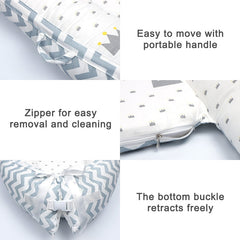 80*50cm Baby Bed Newborn Nursing Bionic Bed Crib Cot Baby Sleeping Artifact Bed Travel Bed Bumper