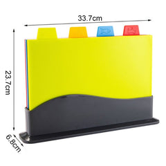 4 in 1 Classified Cutting Board Multifunctional Household Plastic Fruit Cutting Board Set, 4 in 1 Square