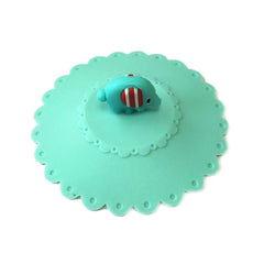 Cartoon Elephant Dustproof and Leakproof Silicone Cup Lid, Elephant