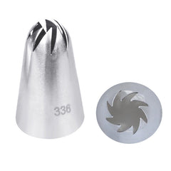 Large Size Icing Piping Shape Nozzle Cake Cream Decoration Head Bakery Pastry Tips Stainless Steel Decorating Tool Bakeware, 5 PCS Icing Piping