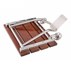 Folding Solid Wood Wall Mounted Relaxation Shower Chair, F Fype Folding Solid Chair