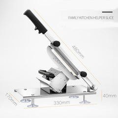 Alloy Stainless Steel Household Manual Thickness Adjustable Meat Vegetables Slicer Meat Slicing Machine, Meat Slicing Machine