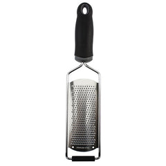 Cheese Grater Stainless Steel Blade Cheese Slicer Lemon Grater Chocolate Scraping Planer with Protective Cover, Cheese Grater (Black)