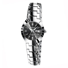 FNGEEN 5808 Women Fashion Steel Strap Quartz Watch Couple Watch, Brown Steel Coffee Surface, Black Steel Black Surface, Stainless Stee White Surface, White Steel Black Surface, Stainless Steel Blue Surface
