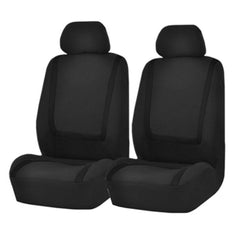 Universal Car Seat Cover Polyester Fabric Automobile Seat Covers Car Seat Cover Vehicle Seat Protector Interior Accessories, 4pcs Set Black, 4pcs Set Red, 4pcs Set Beige, 4pcs Set Gray, 4pcs Set Blue, 4pcs Set Pink, 9pcs Set Black, 9pcs Set Red        ...